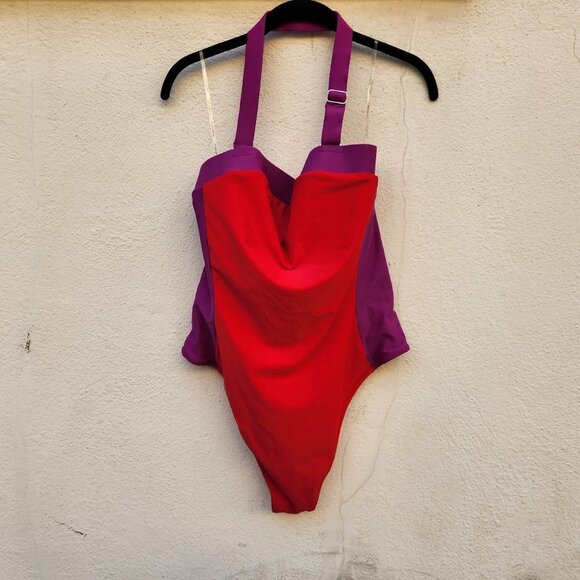 5/$100 SALE - Forever 21 One Piece Colorblock Swimsuit - Picture 4 of 6